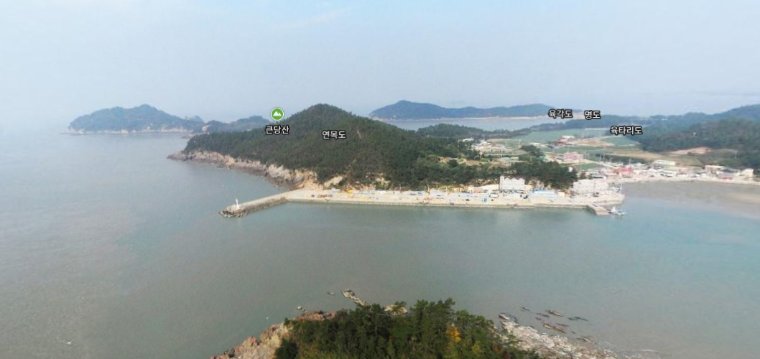 신안 임자도 서측 하우리항 방파제, 갯바위 포인트