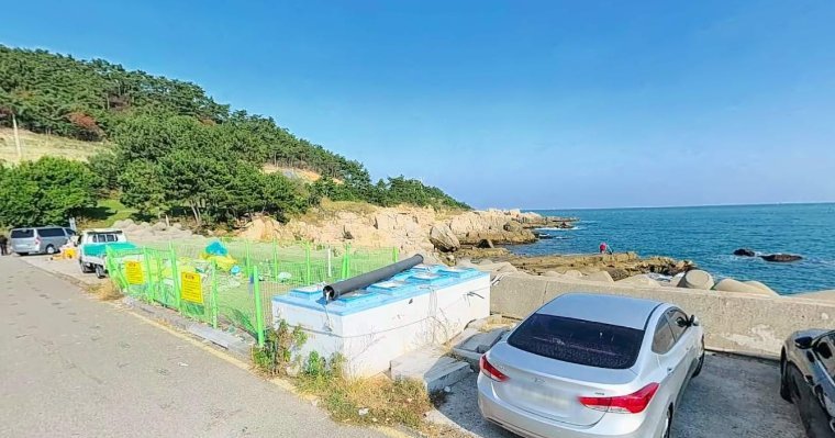부산 기장군 대변방파제 옆 갯바위 포인트